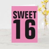 甘い16誕生日カード カード (黄色い花)