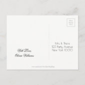 甘い16誕生日パーティデイトスターを保存 案内ポストカード (裏面)