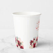 甘い16誕生日パーティレッドローズピンク牡丹カスタム 紙コップ (右)