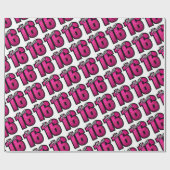 甘い16誕生日パーティーギフト ラッピングペーパー (フラット)