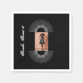 甘い16誕生日ペーパーナプキン スタンダードカクテルナプキン