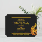 甘い16誕生日仮装金ゴールドチケット 招待状 (スタンド正面)