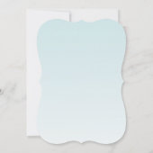 甘い16誕生日招待状トロピカルフラワーオンブルーO 招待状 (裏面)