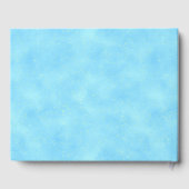 甘い16誕生日水色ドレスブルー王室の金ゴールド ゲストブック (裏面)