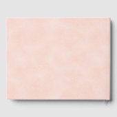 甘い16誕生日水色ドレス赤面ピンク金ゴールド ゲストブック (裏面)