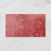 甘い16赤い赤面フローラ蝶RSVPエンクロージャ 名刺 (裏面)