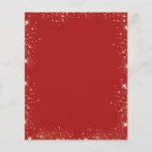 甘い16赤い金ゴールドバルーン予算の招待 チラシ (裏面)