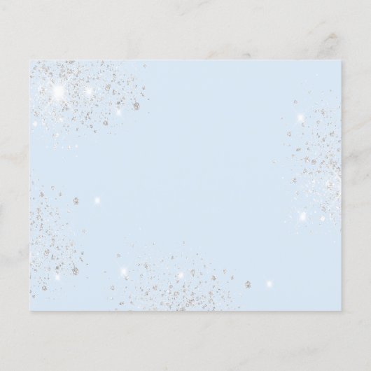 甘い16赤ちゃんブルーの銀の予算は、日付を保存 チラシ (裏面)