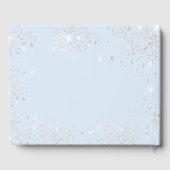 甘い16赤ちゃんブルーの銀の輝き ゲストブック (裏面)