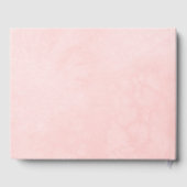 甘い16赤面蝶の花ピンクのドレス ゲストブック (裏面)