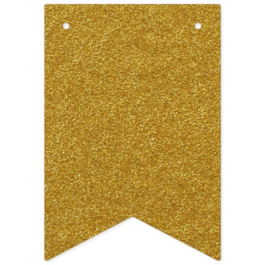 甘い16金ゴールドとピンクの誕生日バナー バンティングフラッグ (第1の旗)