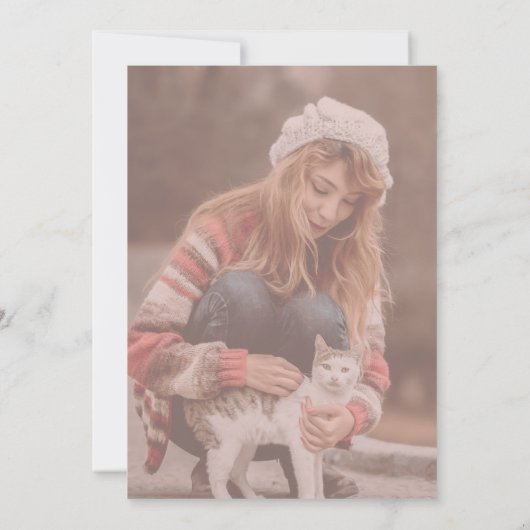 甘い16金ゴールドグリッターとフォトパーティー 招待状 (裏面)