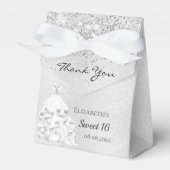 甘い16銀のグリッターのダストドレ感謝していスあなたを フェイバーボックス (正面サイド)