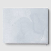 甘い16青い水色の花のドレス ゲストブック (裏面)