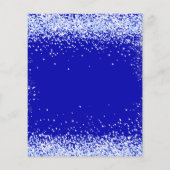 甘い16青い王室のホワイトフライヤーの招待 チラシ (裏面)