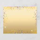 甘い16青い金ゴールドドレスの予算は、日付を保存 チラシ (裏面)