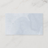 甘い16青の水色フローラRSVPエンクロージャ 名刺 (裏面)