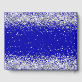 甘い16青王室のドレスグリッター ゲストブック (裏面)