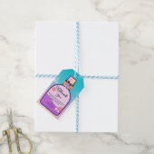 甘い16香水ボトルピンク感謝していブルーユー ギフトタグ (より糸付き)