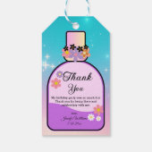 甘い16香水ボトルピンク感謝していブルーユー ギフトタグ (裏面)