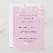 甘い16魅惑的な城 招待状 (裏面)