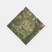 甘い16魅惑的な森のバニーズ妖精ライト スタンダードランチョンナプキン (角)