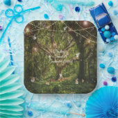 甘い16魅惑的な森のバニーズ妖精ライト ペーパープレート (パーティー)