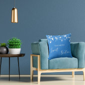 甘い16鮮やかな青の白い星の名前 クッション