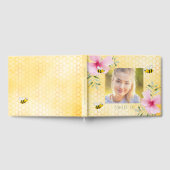 甘い16黄色のハニカムピンクの花ハチの写真 ゲストブック (全面)