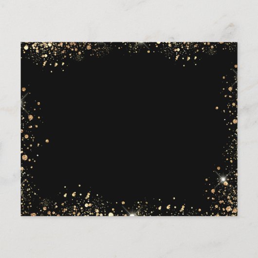 甘い16黒い金ゴールドドレスの予算は日付を保存 チラシ (裏面)