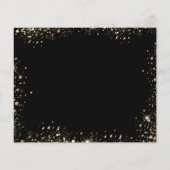 甘い16黒い金ゴールドドレスは日付カードを保存 (裏面)