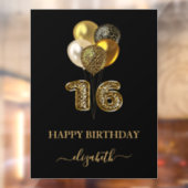 甘い16黒金ゴールドヒョウ名スクリプト ウィンドウサイン (シート2)