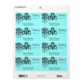 甘い16、エレガントカスタム水ボトル ラベル (フルシート)