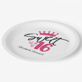 甘い16 パーソナライズされた ペーパープレート (アングル)