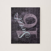 甘い16 | ピンクウォーターの色とフェイクグリッターパーティー ジグソーパズル (縦)