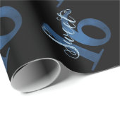 甘い16 | ブルーウォーターの色とフェイクグリッターパーティー ラッピングペーパー (ロールコーナー)