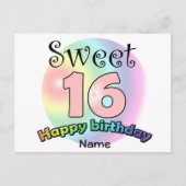 甘い16 (名前あり) ポストカード (正面)