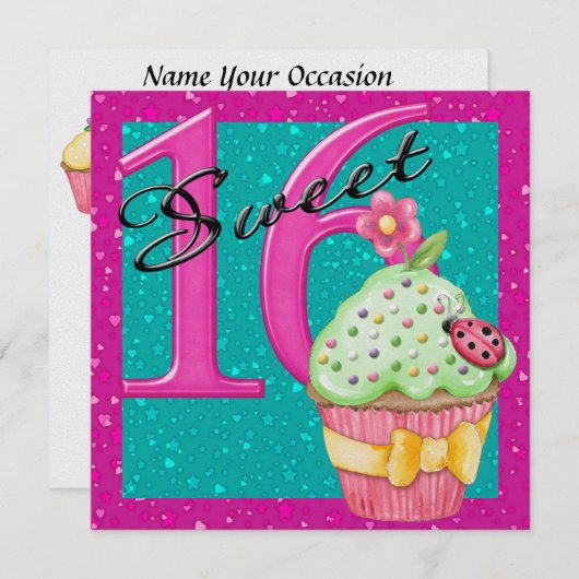 甘い16 招待状 (正面/裏面)