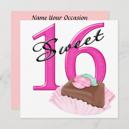 甘い16 招待状 (正面/裏面)