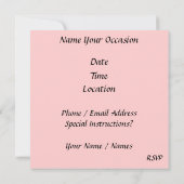 甘い16 招待状 (裏面)