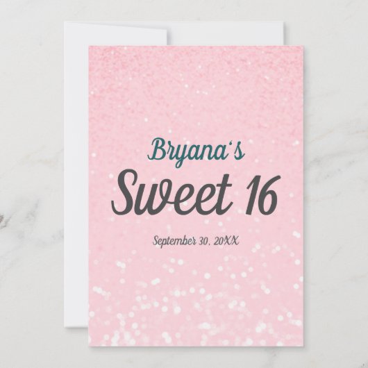 甘い16 招待状 (裏面)