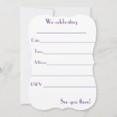 甘い16 招待状 (裏面)