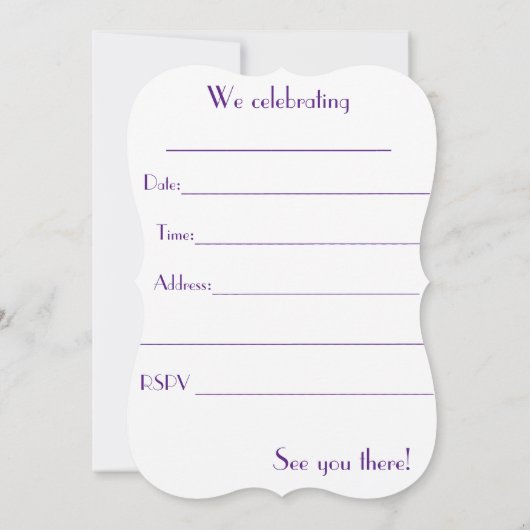 甘い16 招待状 (裏面)