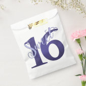 甘い16 | 紫色の水の色とグランジグリッター フェイバーバッグ (封をした状態)