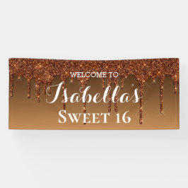 甘い16 |金ゴールド滴下グリッター 横断幕