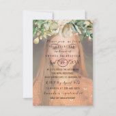 甘い16thフォトフラワーズ金ゴールドスパークガーリー 招待状 (正面)