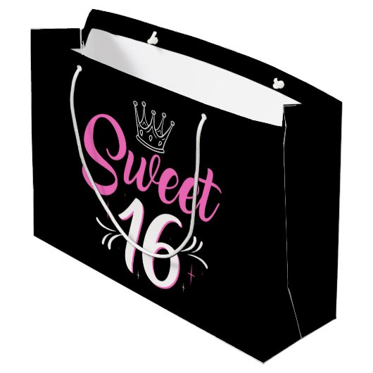 甘い16th誕生日パーティー ラージペーパーバッグ (裏面アングル)