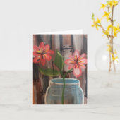 甘い2枚、小さい4インチx 5.6インチ カード (黄色い花)