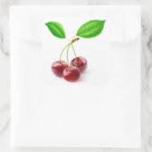 甘い3つのさくらんぼ離れと スクエアシール (バッグ)