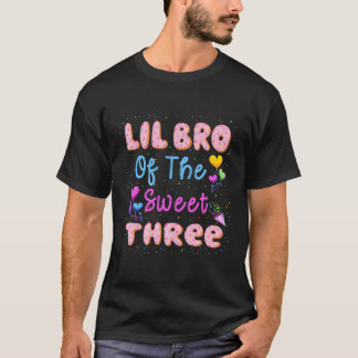 甘い3番目のドーナツのLil Bro誕生日部分 Tシャツ